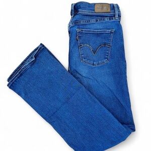 Levi’s 512 Perfectly Slimming Boot Cut Studded Pockets Womens Jeans size 8 Sz 29